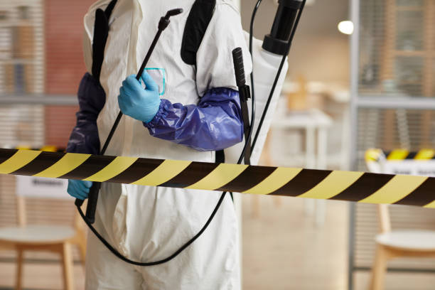 Professional Biohazard Cleanup technician working in Bay Shore, NY